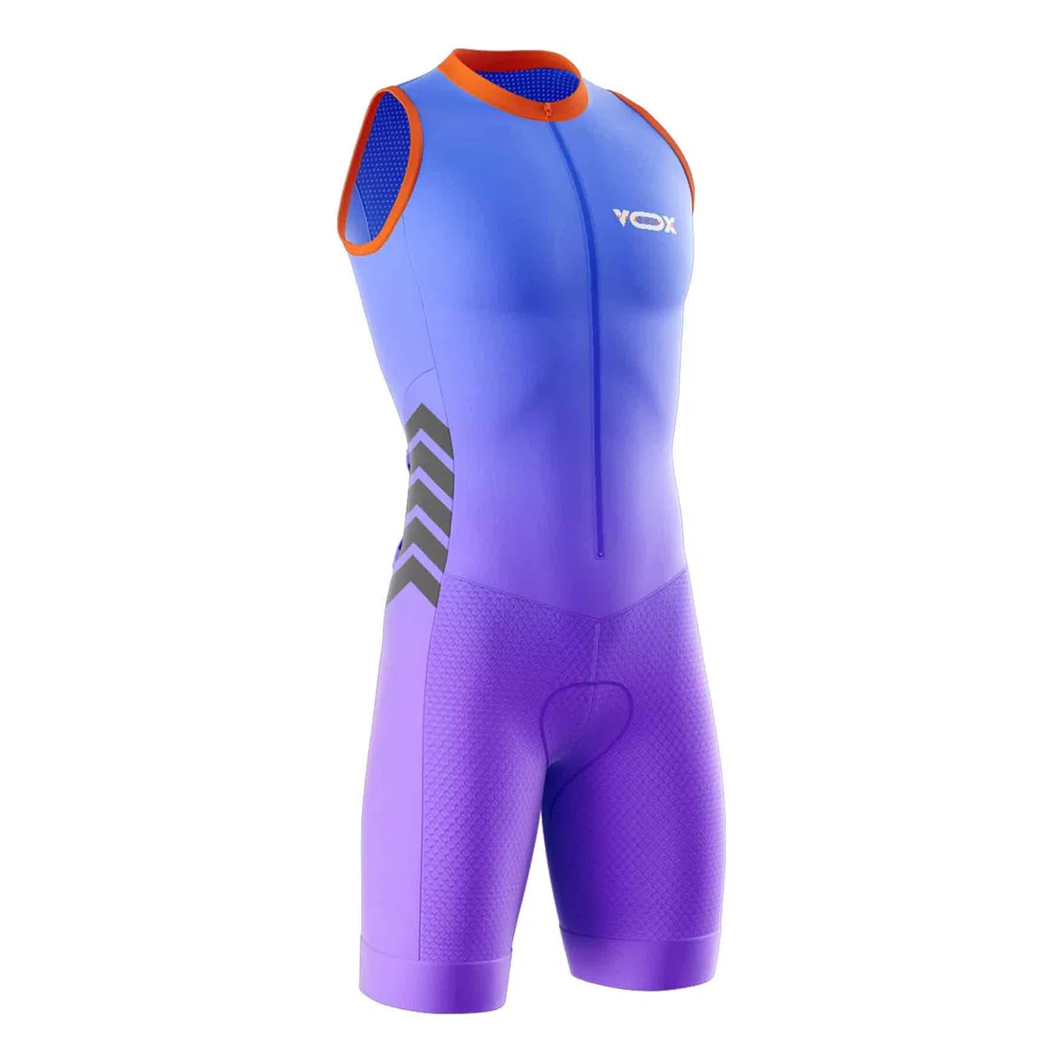 Herren ärmelloser Triathlon-Anzug – Atmungsaktives Lycra Trikot verwendet für Schwimmen, Radfahren & Laufen | Feuchtigkeitsableitend & hoch elastisch