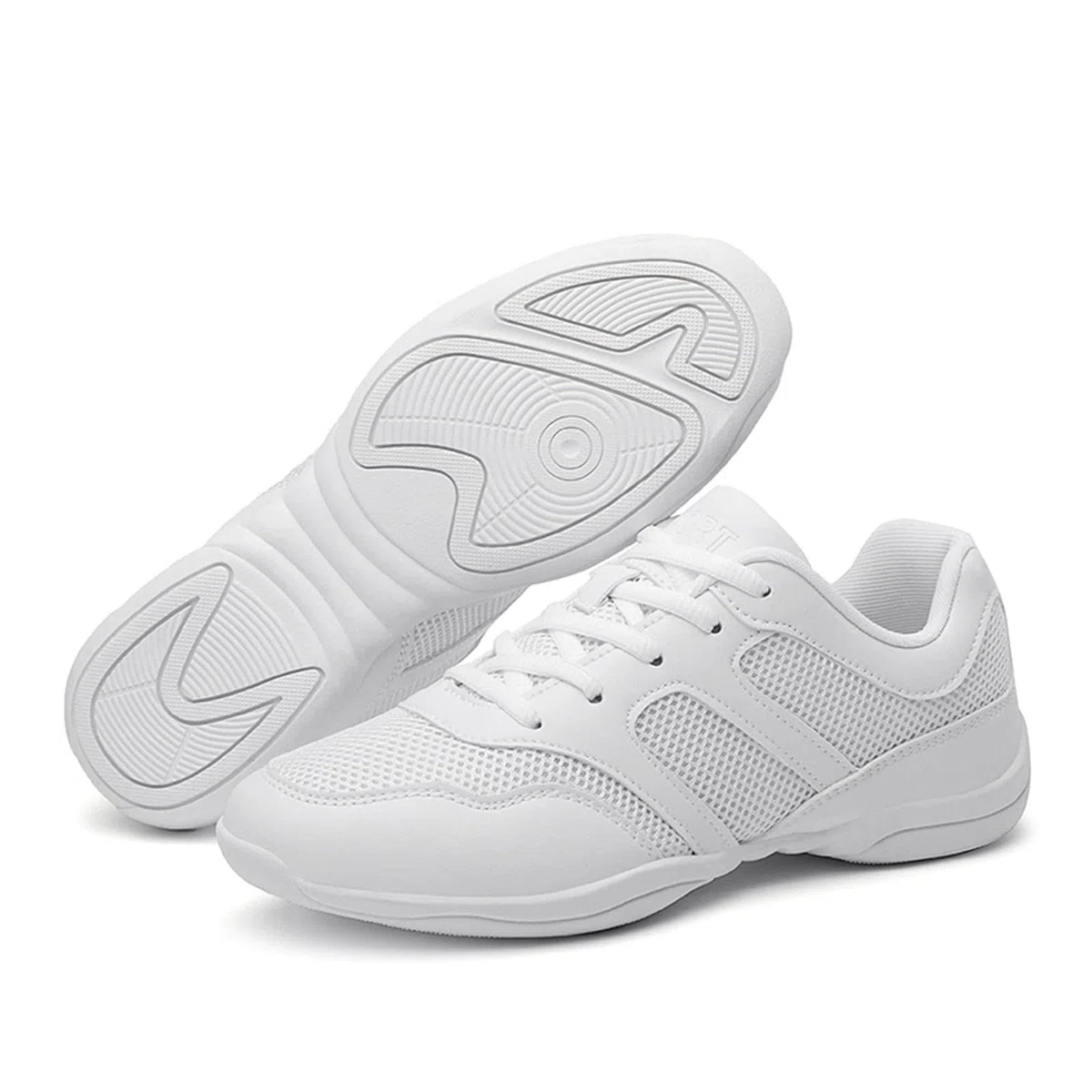 Damen Cheerleadingschuhe Mädchen Cheerleadingschuhe Tanzschuhe Gymnastik Jazz Yoga Trainingschuhe Outdoor Sportschuhe Walkingschuhe Weiß