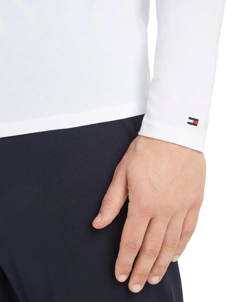Tommy Hilfiger Herren 3er Pack Langarmshirts mit Rundhalsausschnitt