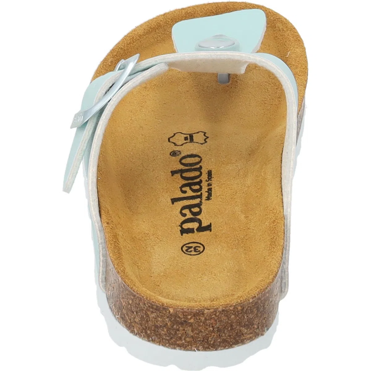 Palado Mädchen Zehentrenner Kids Kos G Metallic – coole Sandalen Made in Spain - Hausschuhe mit trendigen Farben - Sommerschuhe mit Kork-Fußbett